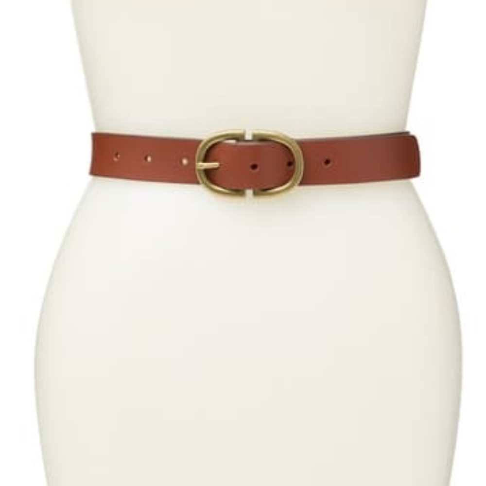 Melrose & Market Double Buckle Leather Belt